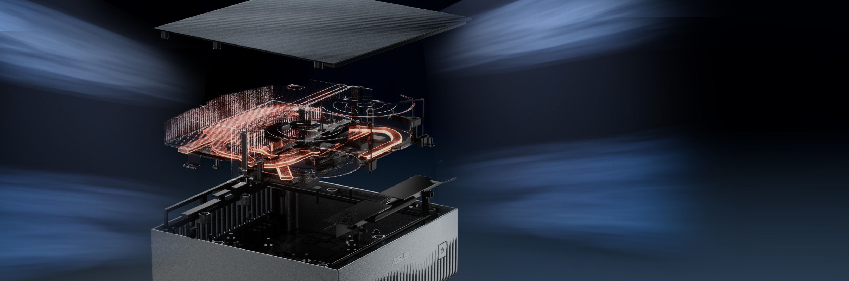 Kyllösning och luftflöde i ASUS Ascent GX10